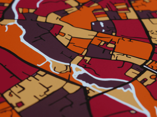Cambridge UK - Art Map Detail