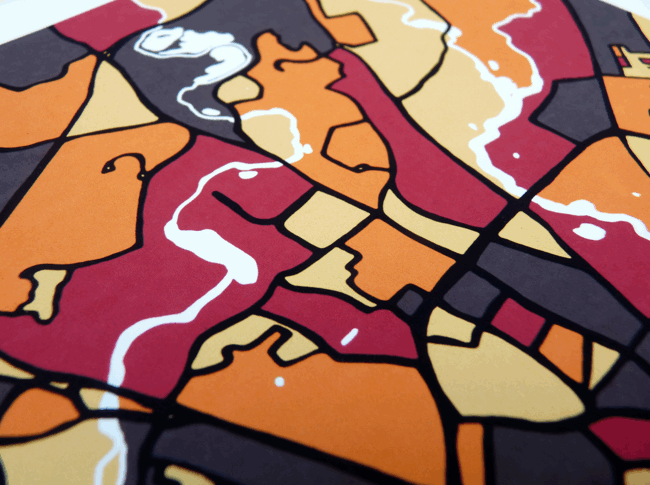 Norwich Art Map - Close Up