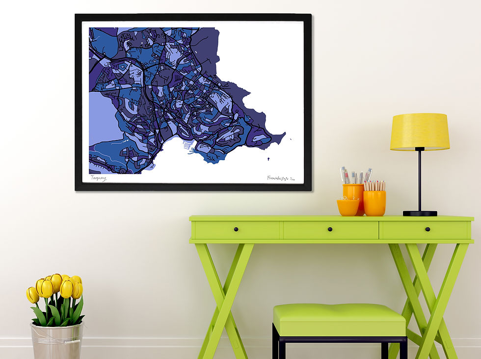 TORQUAY ART MAP PRINT
