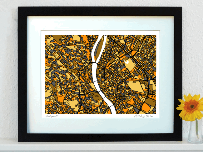 Budapest Art Map - A3 & A4