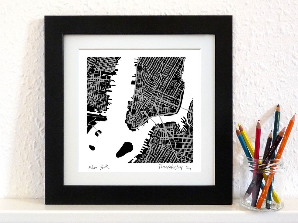 Thumbnail: NEW YORK ART MAP PRINT