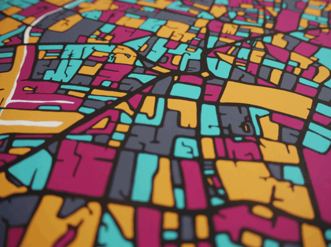 Shoreditch & Angel Art Map Detail