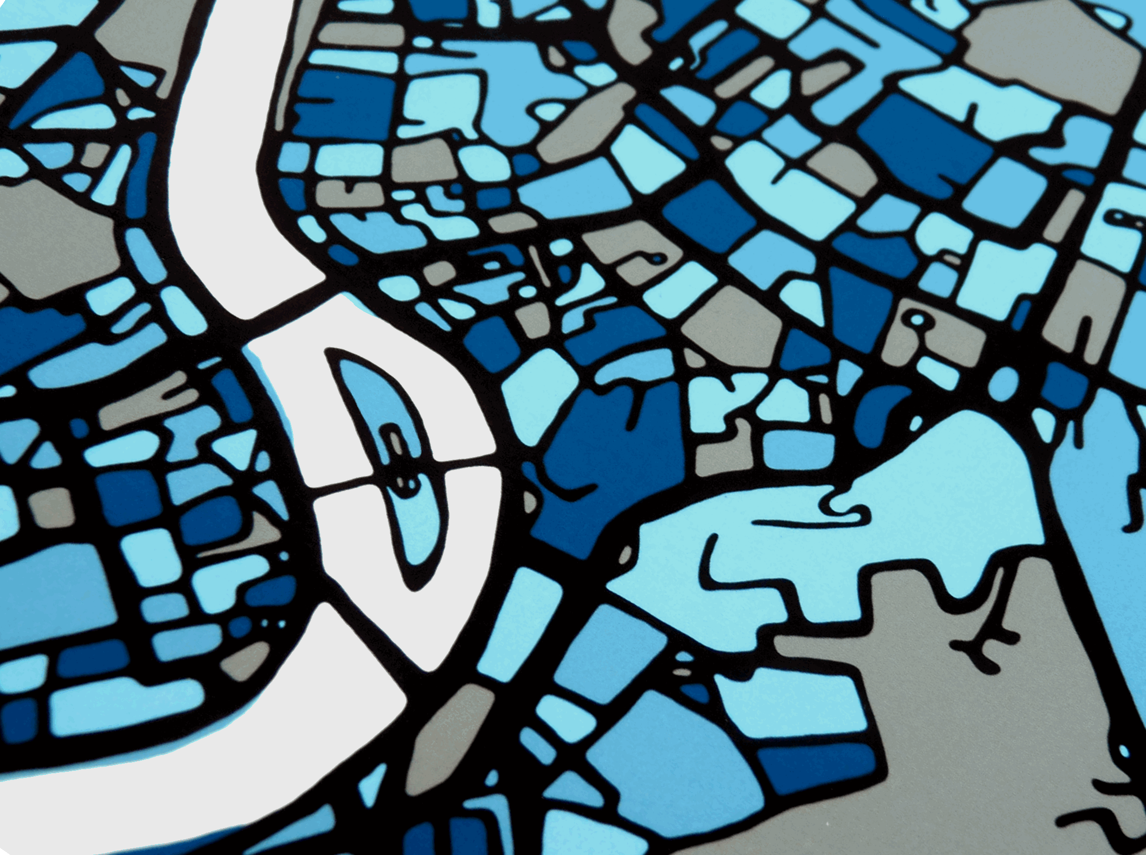 Rome - City Art Map Detail