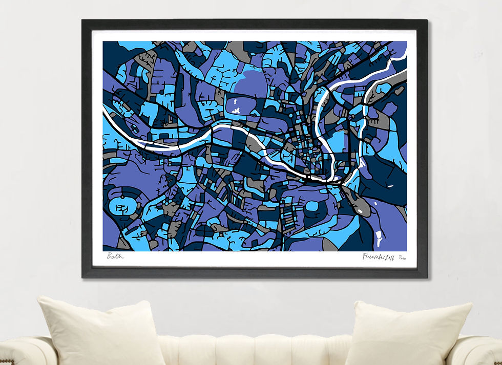 Thumbnail: BATH ART MAP PRINT