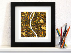 Budapest Art Map - 8x8