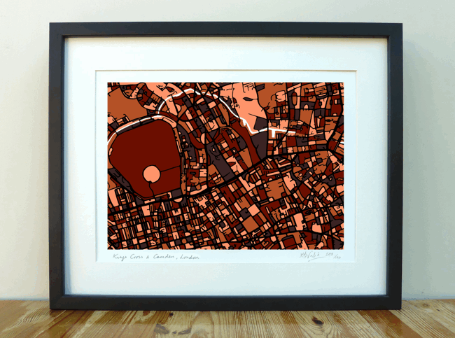 King's Cross & Camden Map - A3 & A4