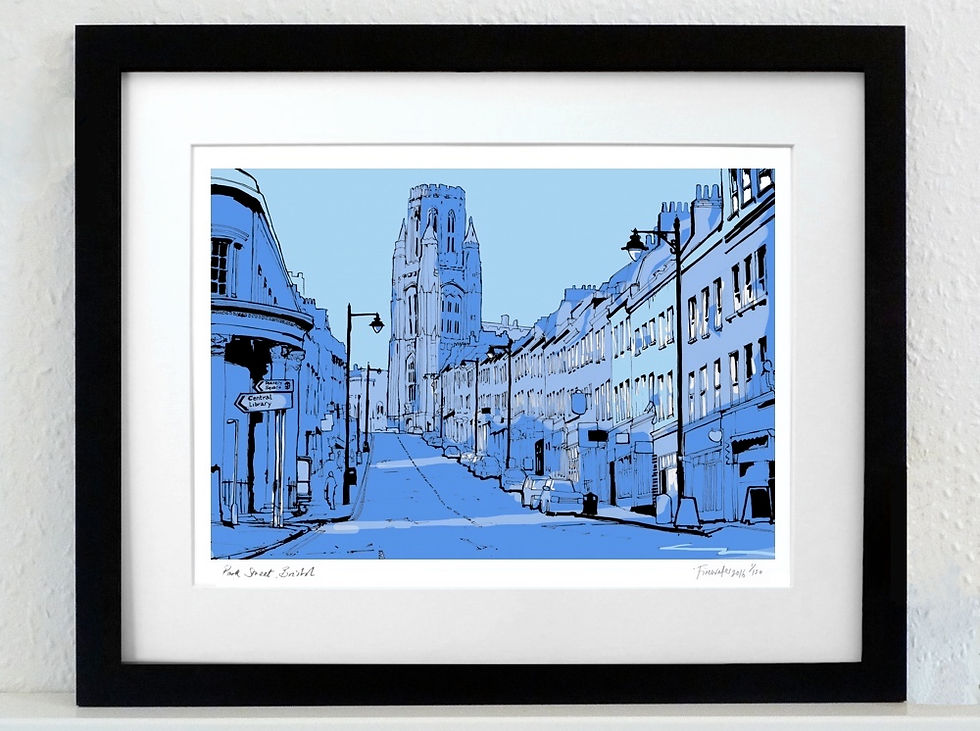 Thumbnail: PARK STREET, BRISTOL LANDSCAPE PRINT