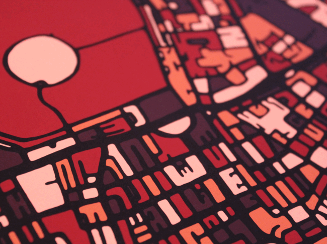 King's Cross & Camden Art Map Detail