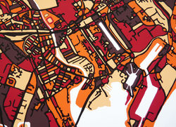 Cardiff Art Map - Close Up