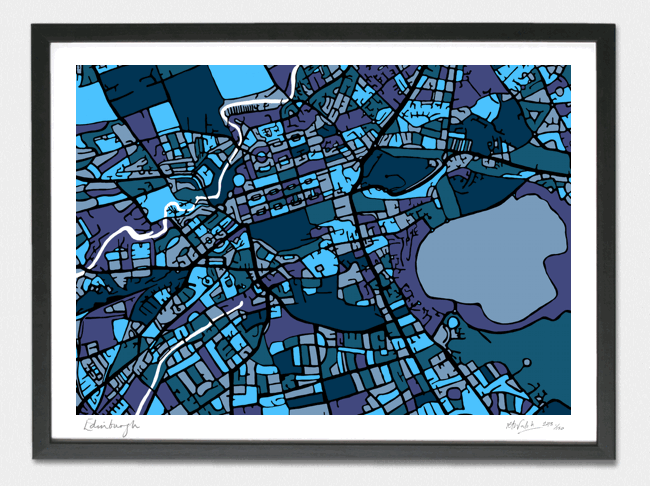 Edinburgh City Art Map - A1 & A2