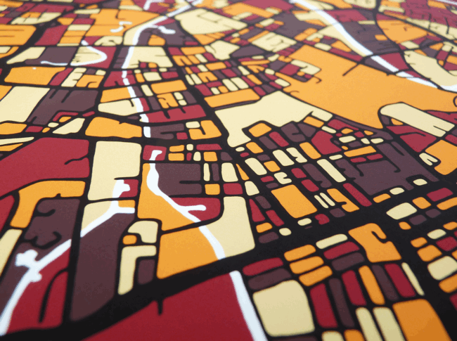Manchester - City Art Map Detail