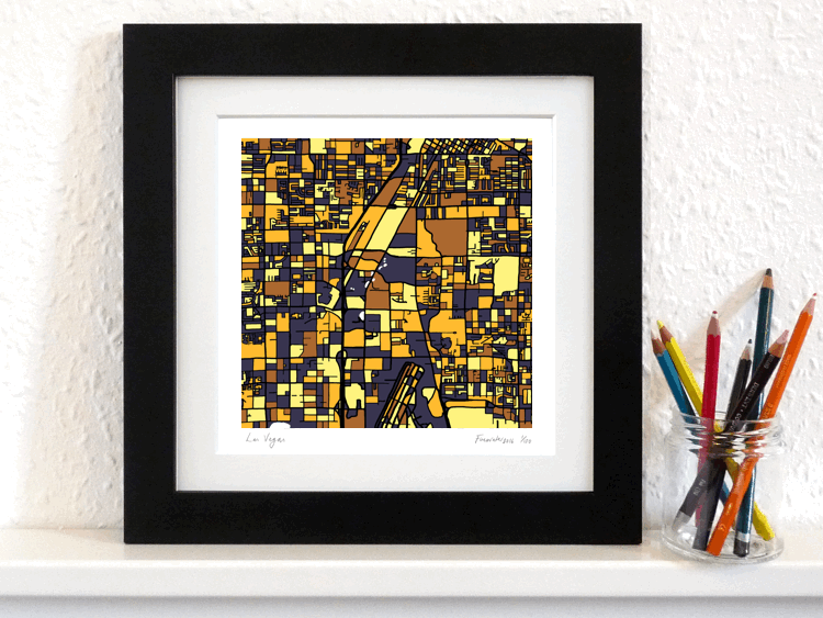 Las Vegas Square Art Map