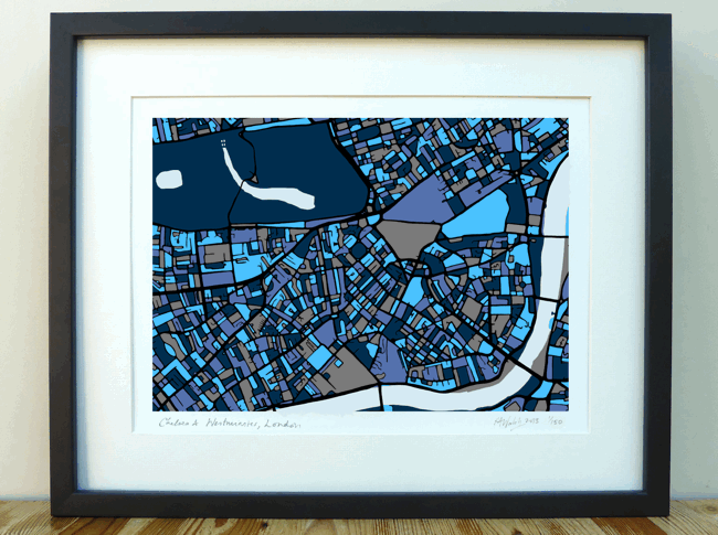 Chelsea & Kensington Map - A3 & A4