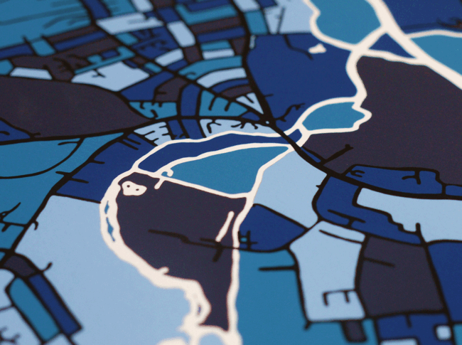 Oxford - City Art Map Detail
