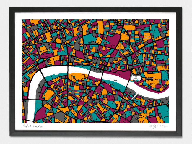 Central London Art Map - A1 & A2