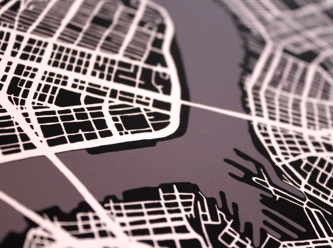 New York - City Art Map Detail