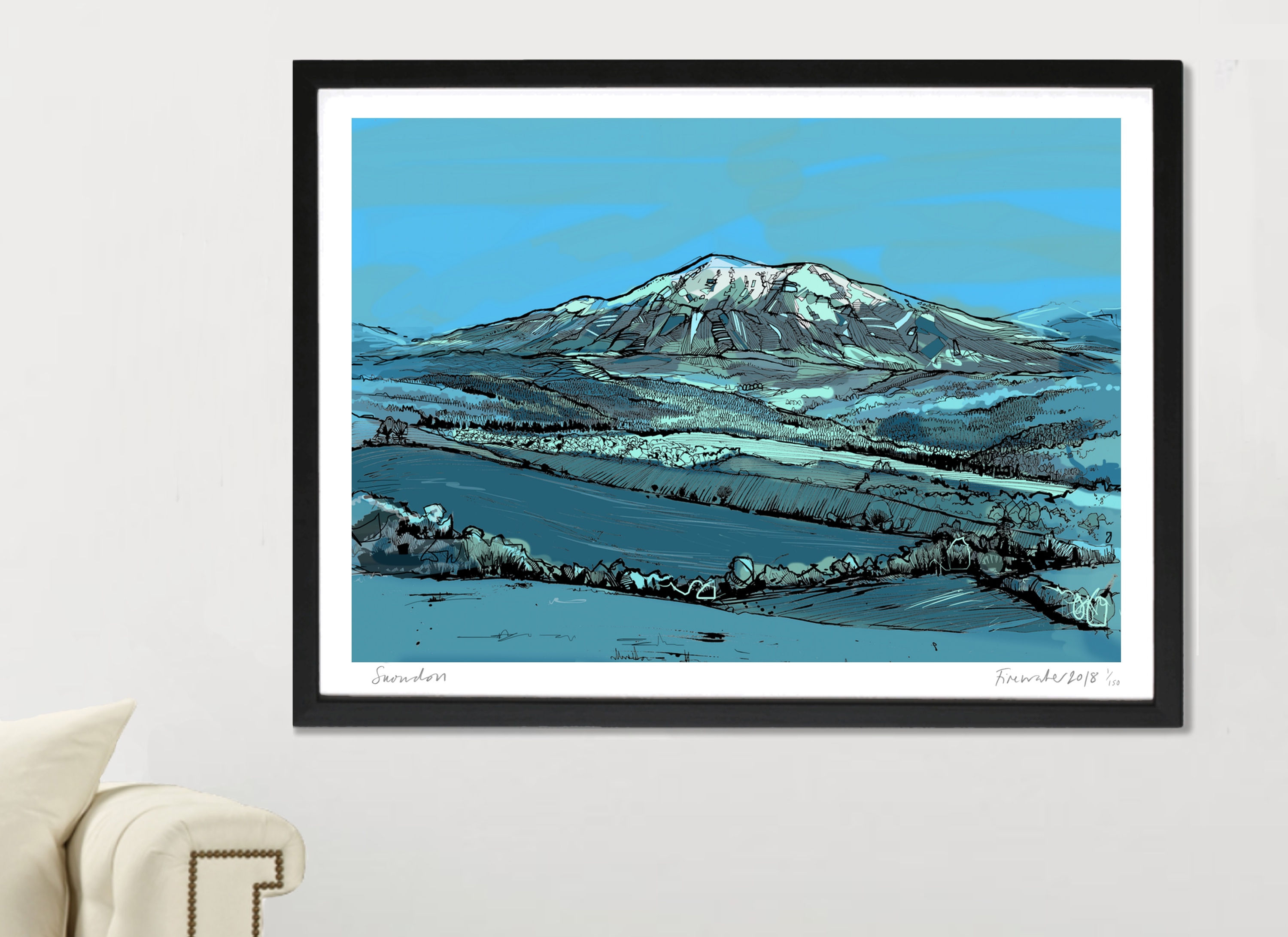 SNOWDON LANDSCAPE PRINT