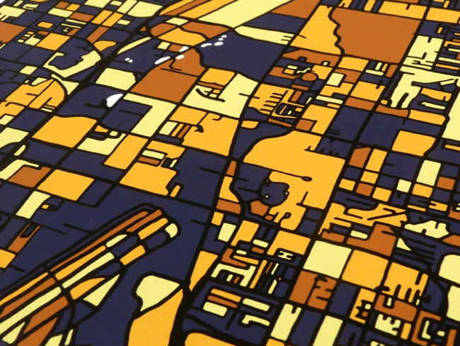 Las Vegas Art Map Close-up
