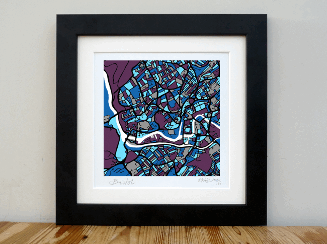 Bristol Art Map - 8x8.