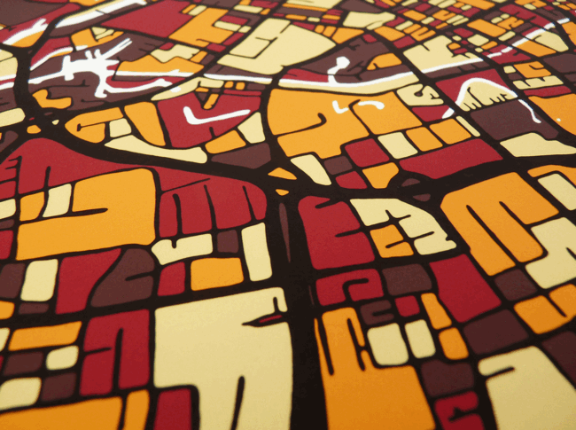 Manchester - City Art Map Detail