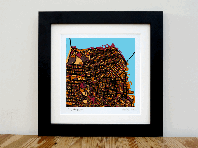 San Francisco - 8x8 Art Map