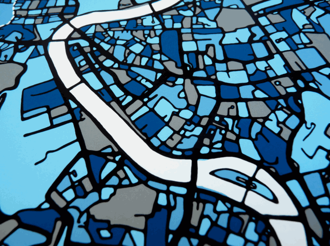 Rome - City Art Map Detail