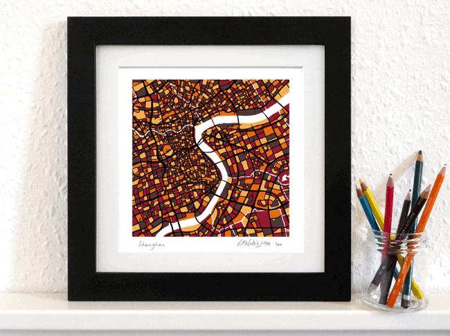 Shanghai Art Map - 8x8