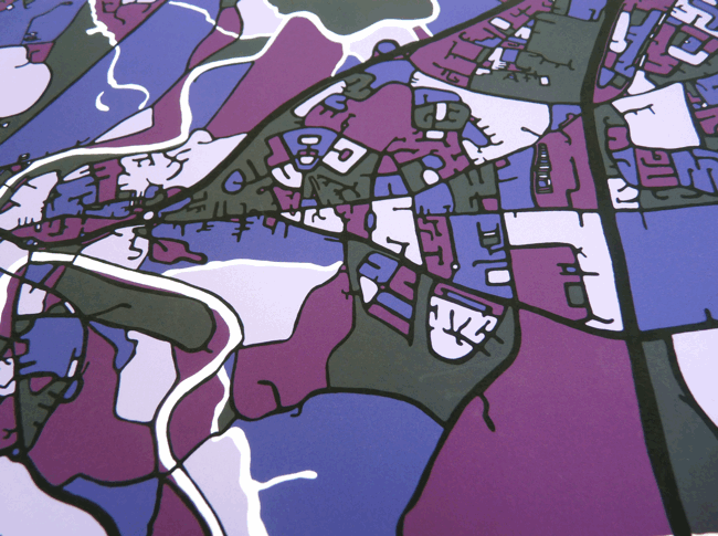 Durham Art Map Close Up
