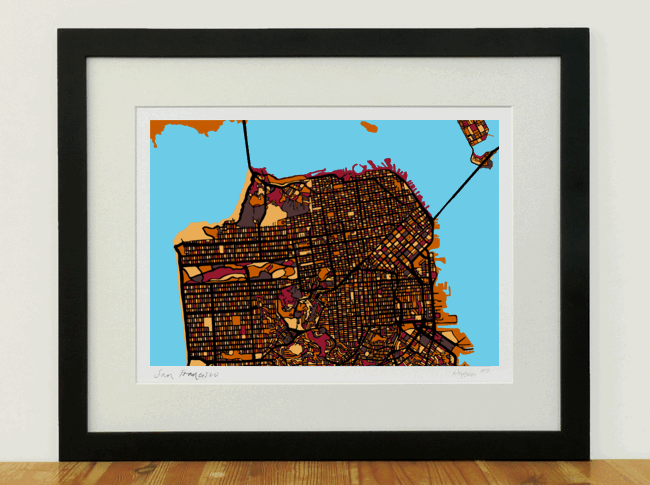 San Francisco Art Map - A3 & A4