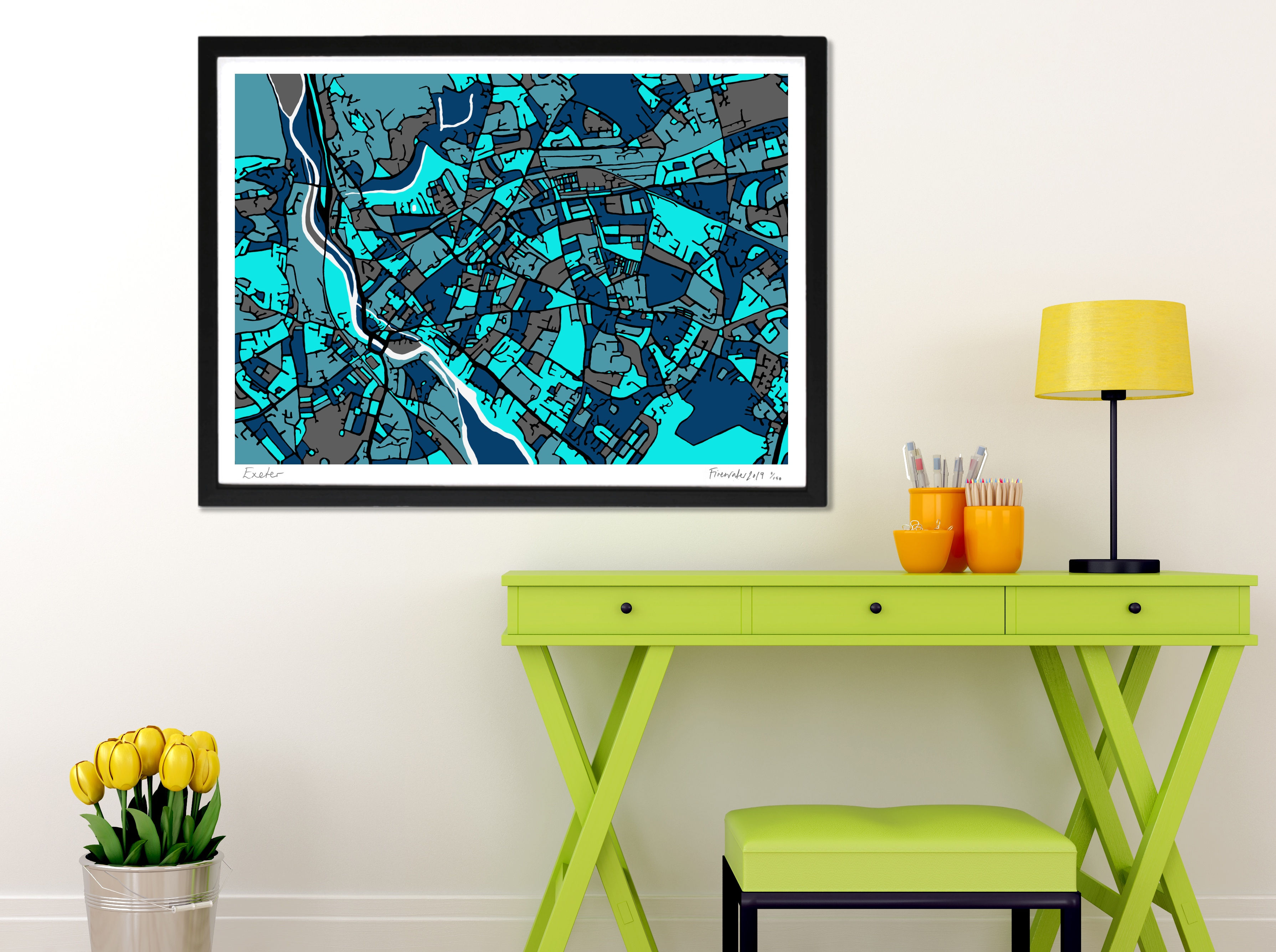 EXETER ART MAP PRINT