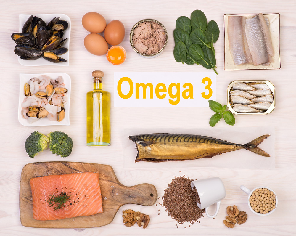 Several foods rich in omega-3 fatty acids