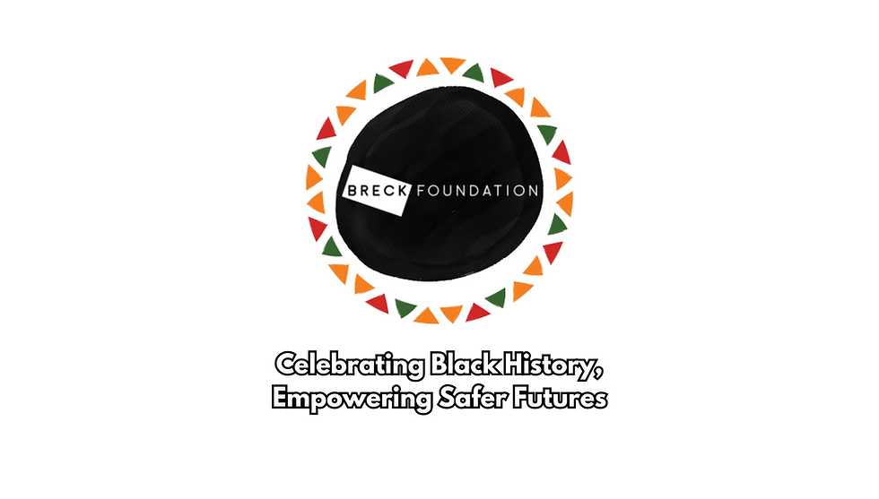 Logo with words "Celebrating Black History, Empowering Safer Futures"