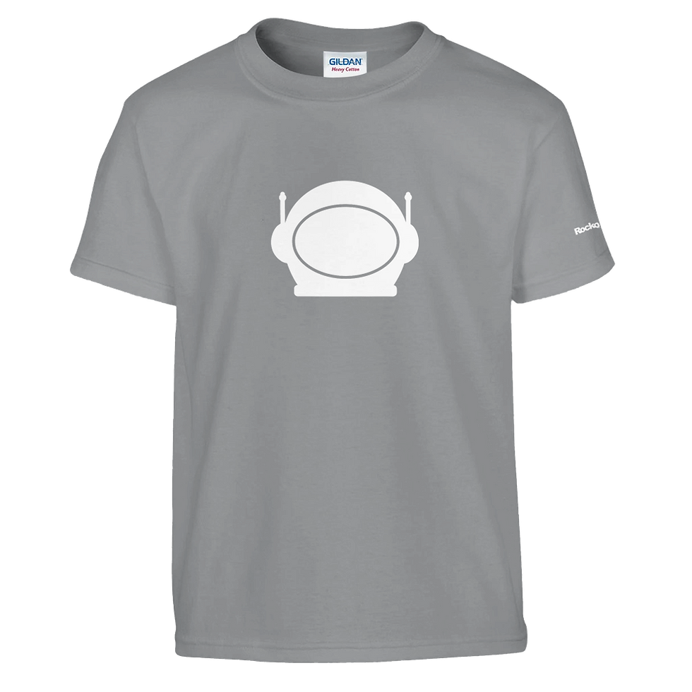 Thumbnail: Kids Crewneck T-shirt | RR White Helmet Icon