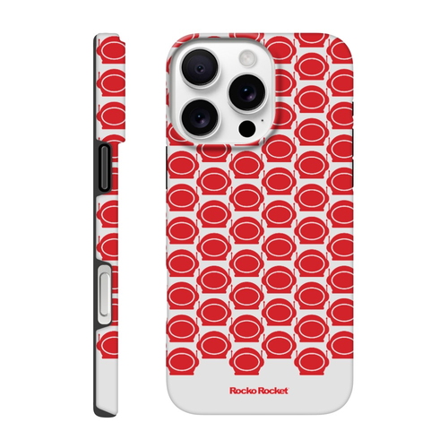 Apple Tough case | RR Red Helmet Icon Pattern | Rocko Rocket