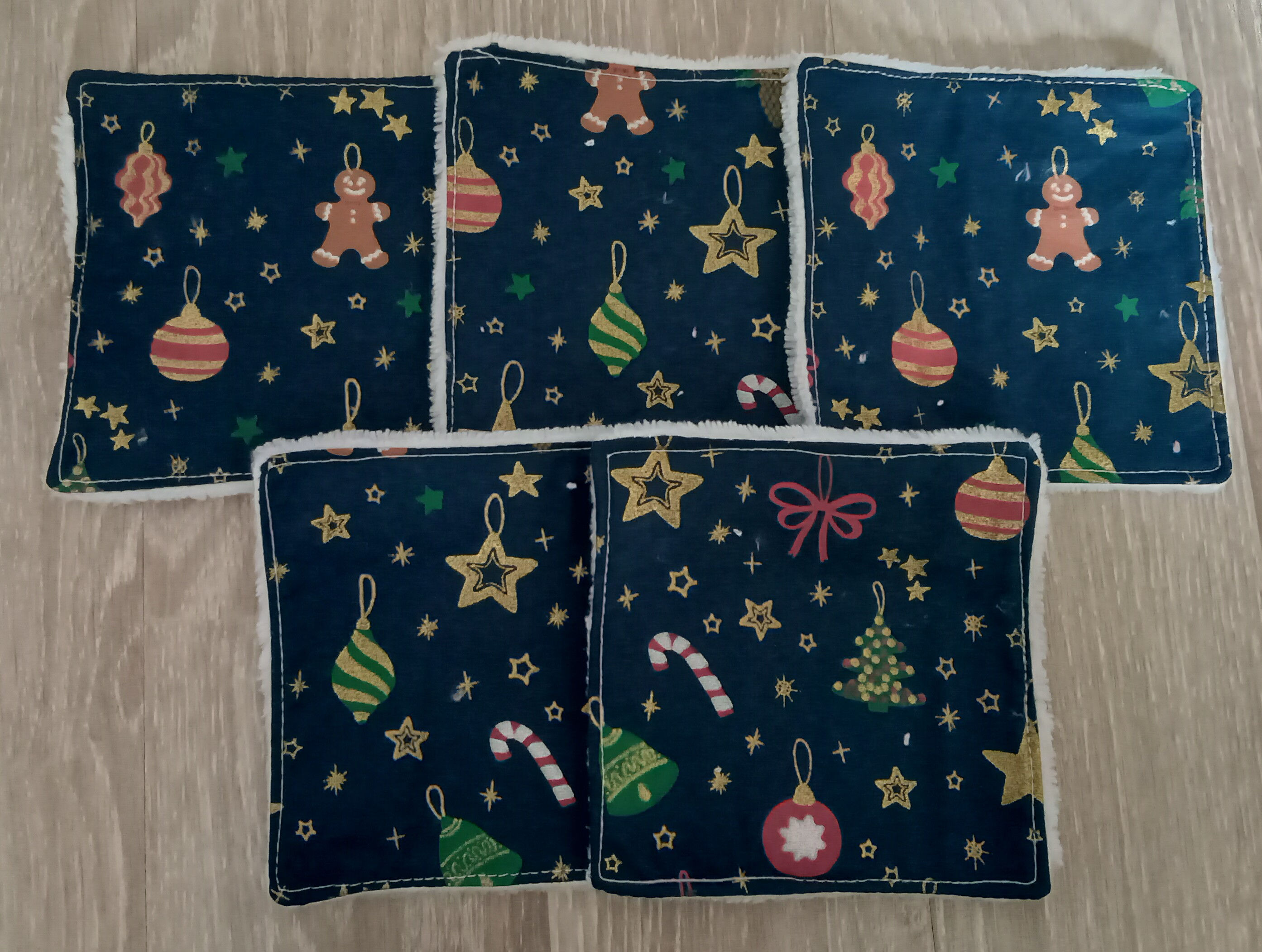 Lingette lavable Noël 1