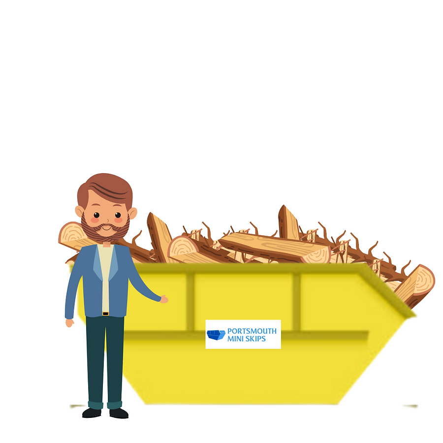 4 YARD SKIP HIRE PORTSMOUTH WOOD ONLY