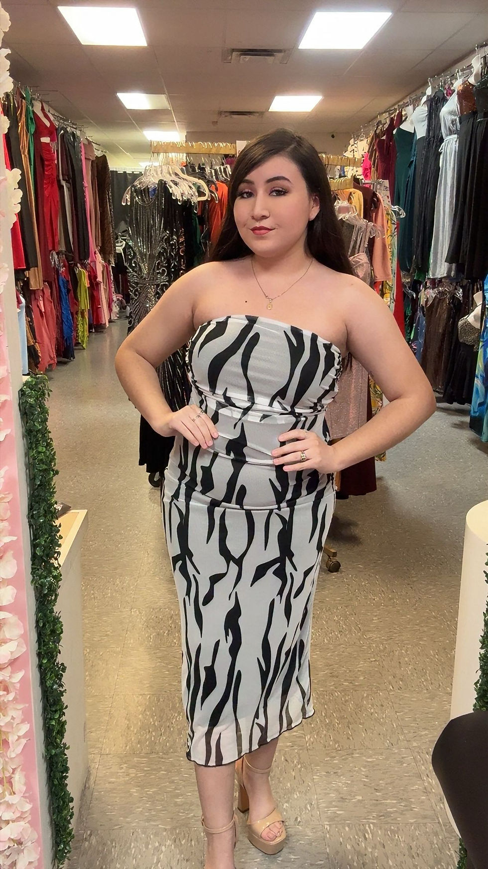 Thumbnail: Midnight zebra dress 