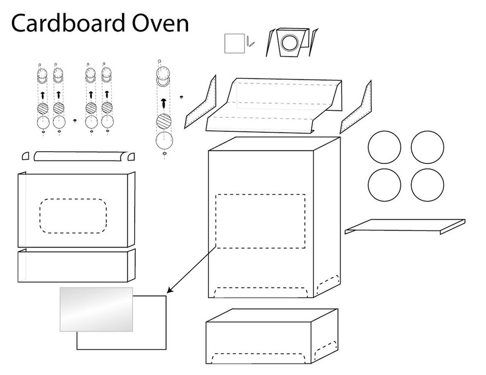 CARDBOARD TOY OVEN