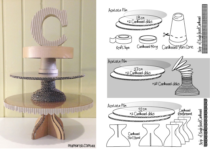 CARDBOARD CAKE STANDS