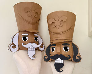 DIY Cardboard Nutcracker Costume Head