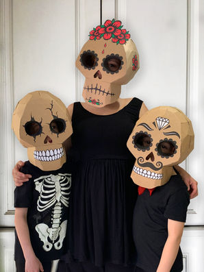 DIY CARDBOARD SKULL