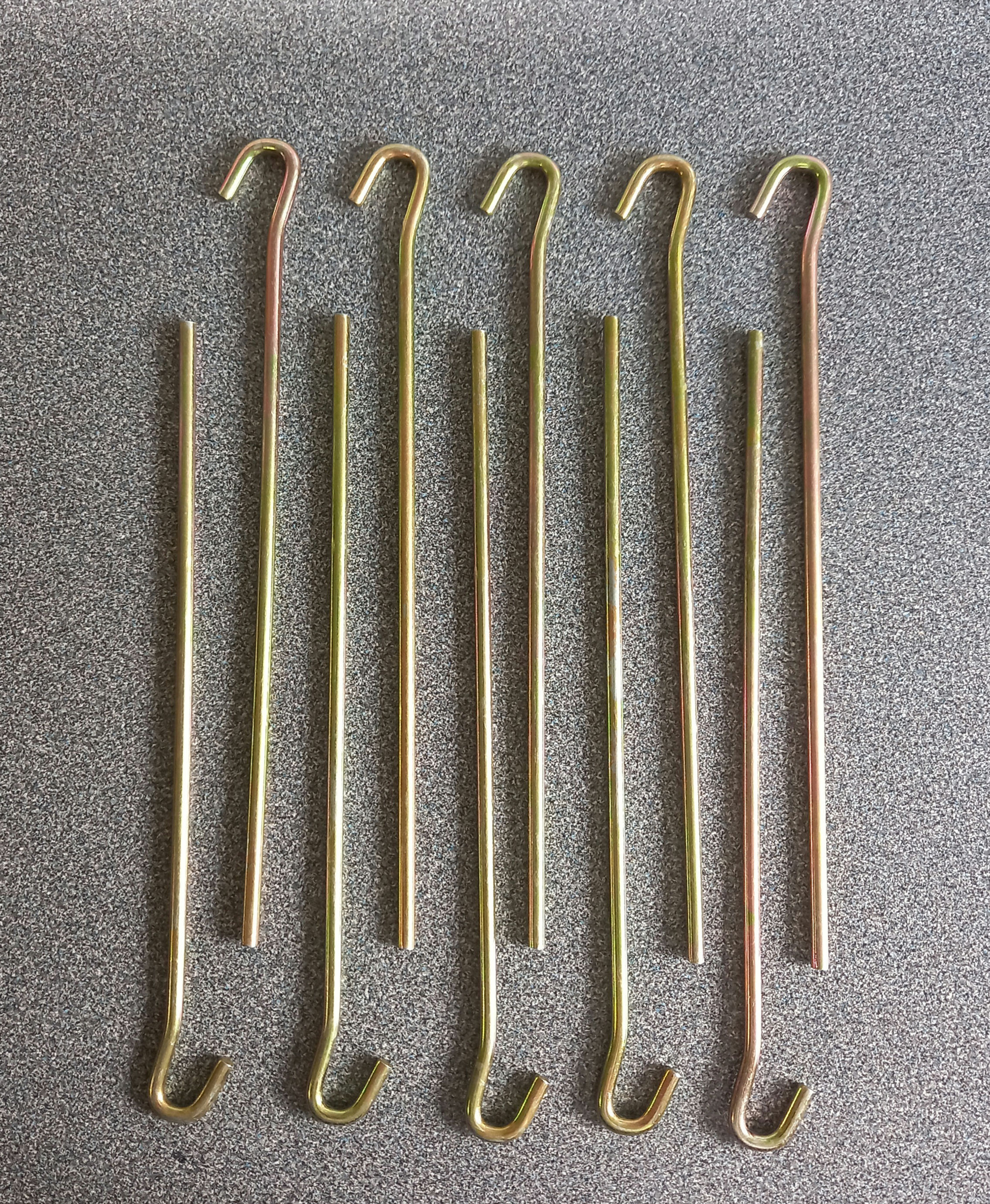 24cm Metal Tent / Awning Hook Peg