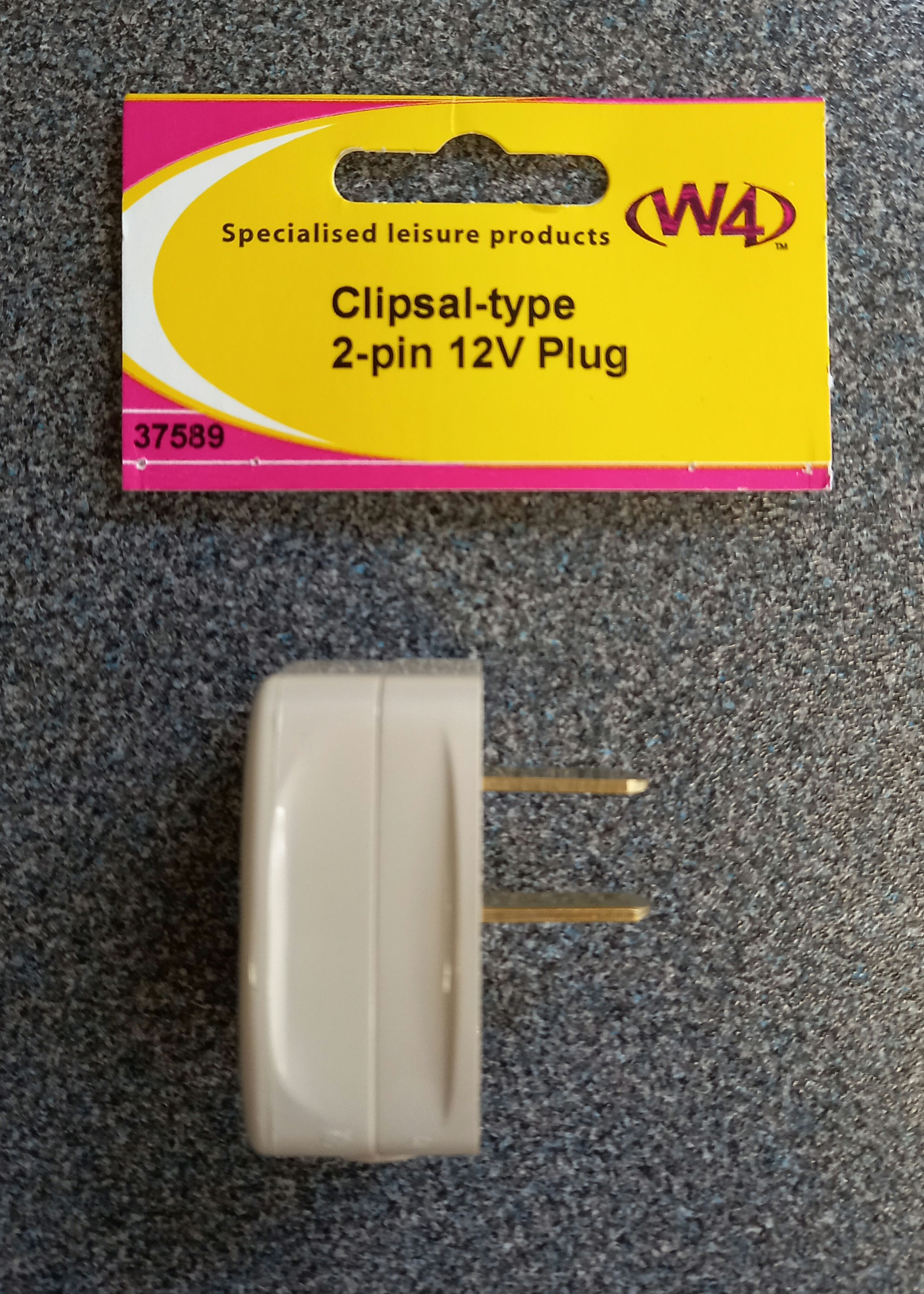 Clipsal Style 12v 2 Pin Plug - Beige