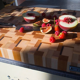 Planche à découper en bois de bout client