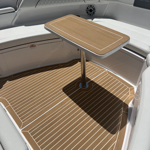 Flexiteek marine teak decking. MarineMax - Ocean Reef, Florida.