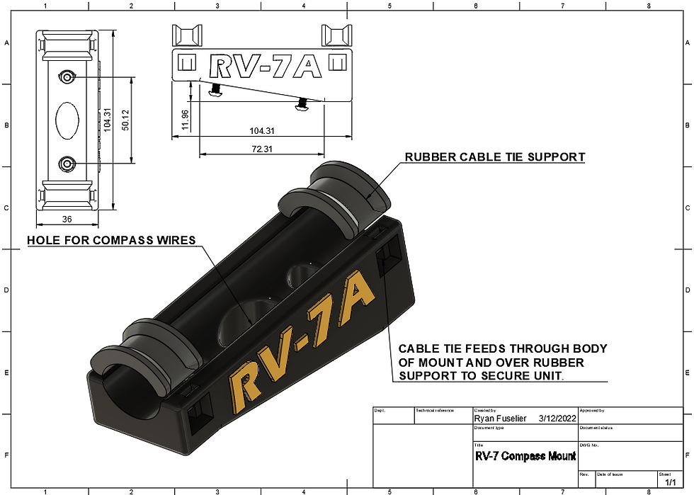 Thumbnail: Vans RV-7(7A) Compass Mount