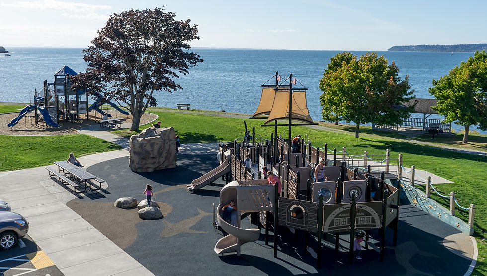 Fall Park Day Pirate ship Park in Blaine