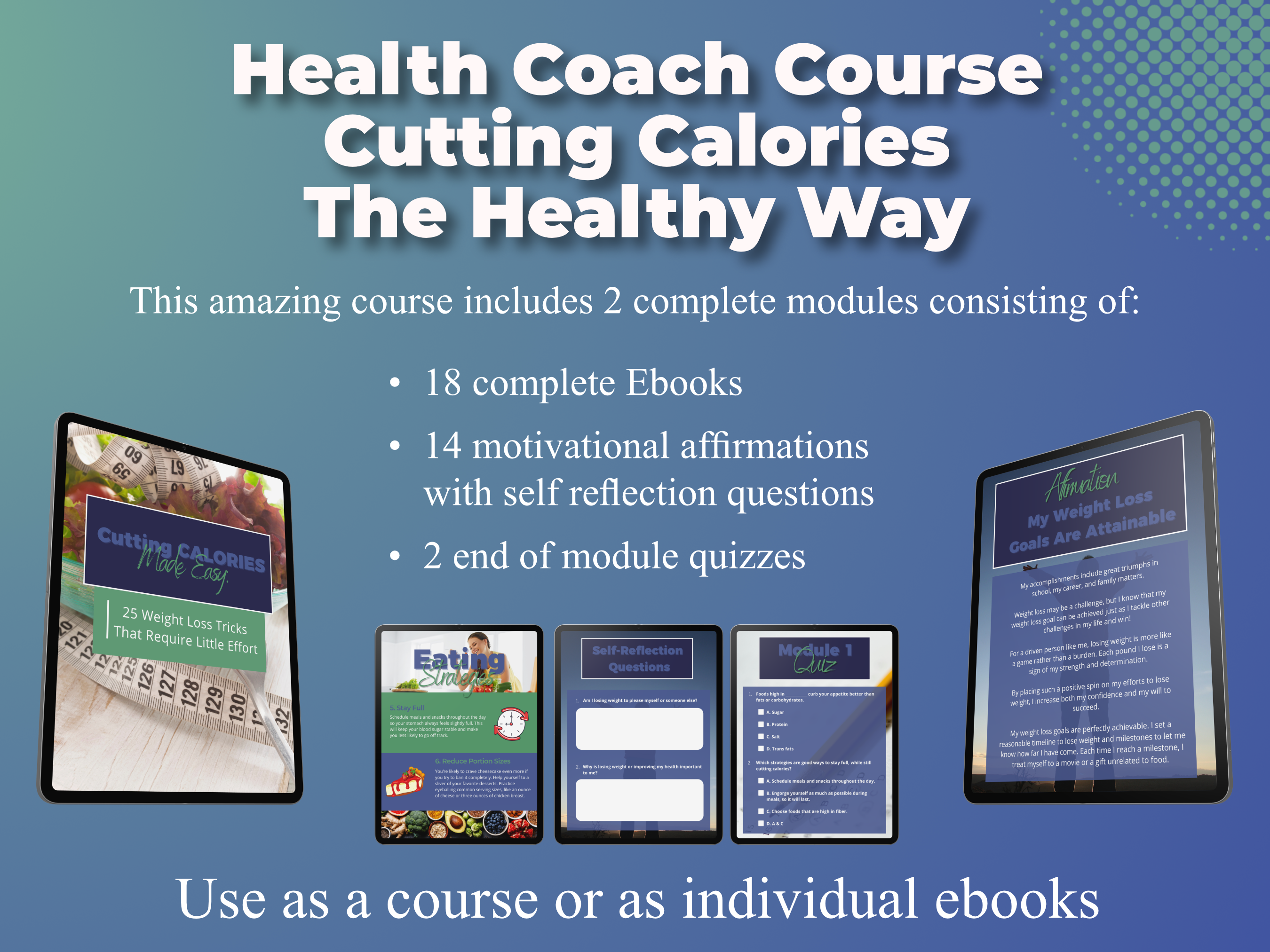 Cutting Calories Ebook Course