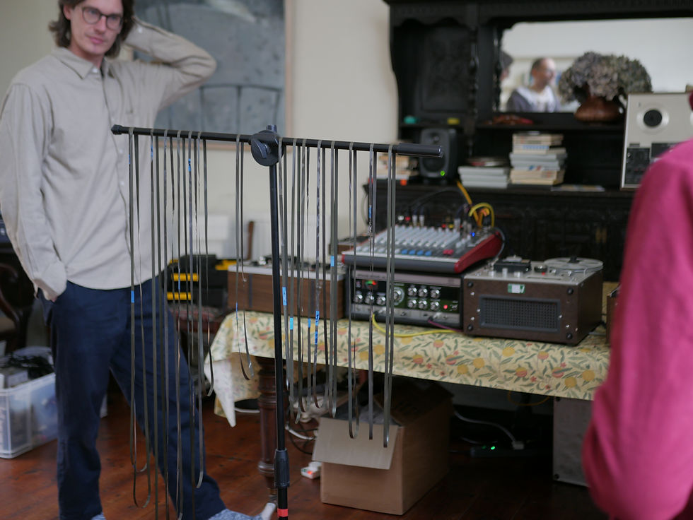 Paul and the 'Tree of Tape Loops' we created