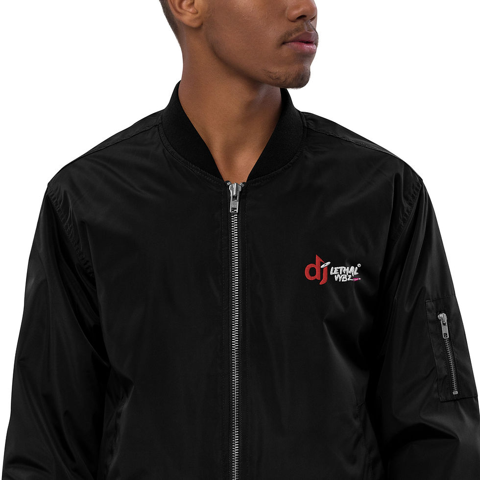 Thumbnail: Dj Lethal Vybz Premium Eco-Friendly bomber jacket